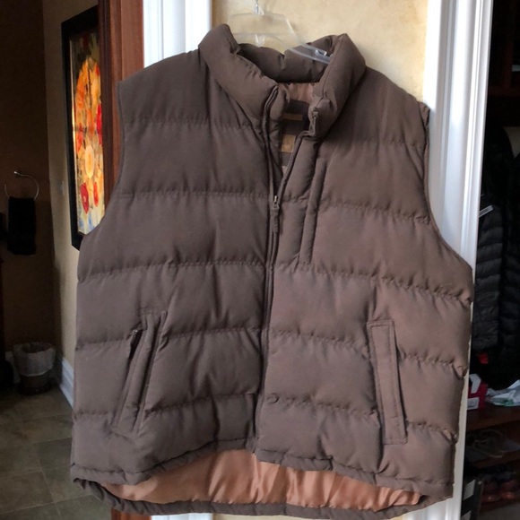 Coats | Mens Brown Puffer Vest | Poshmark